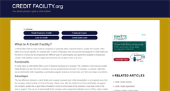 Desktop Screenshot of creditfacility.org