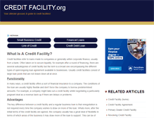 Tablet Screenshot of creditfacility.org